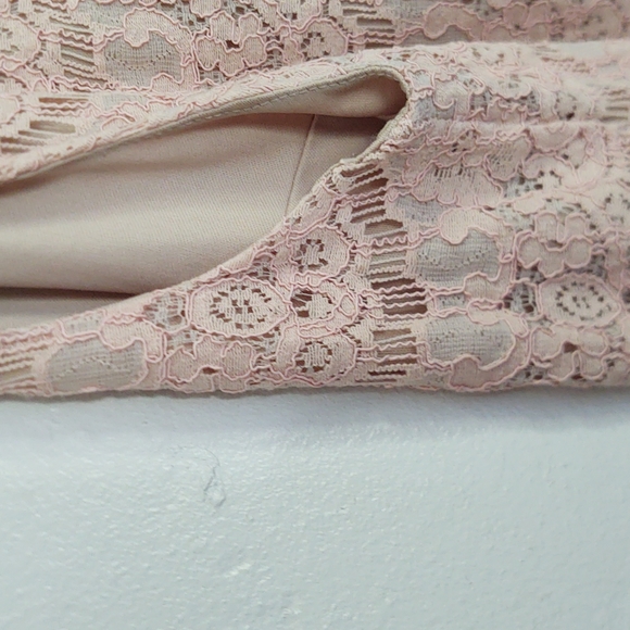 Love Fire Blush and Nude Lace Sleeveless Top sz S women's - Picture 4 of 14